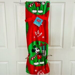 Disney Holiday Mickey Mouse Plush Throw Blanket